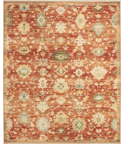 Nourison Home Antique Bloom Red ANB01 5ft.6in. x 8ft.6in. Rect. Rug