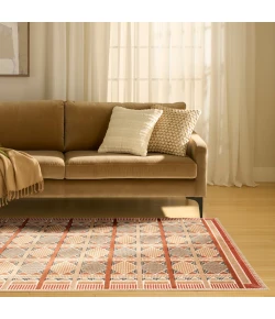 Nourison Home Nordic NRC06 Rust Multicolor 5 ft. X 7 ft. Area Rug