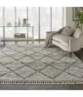 Nourison Home Oslo Shag Grey OSL01 9ft. x 12ft. Rect. Rug