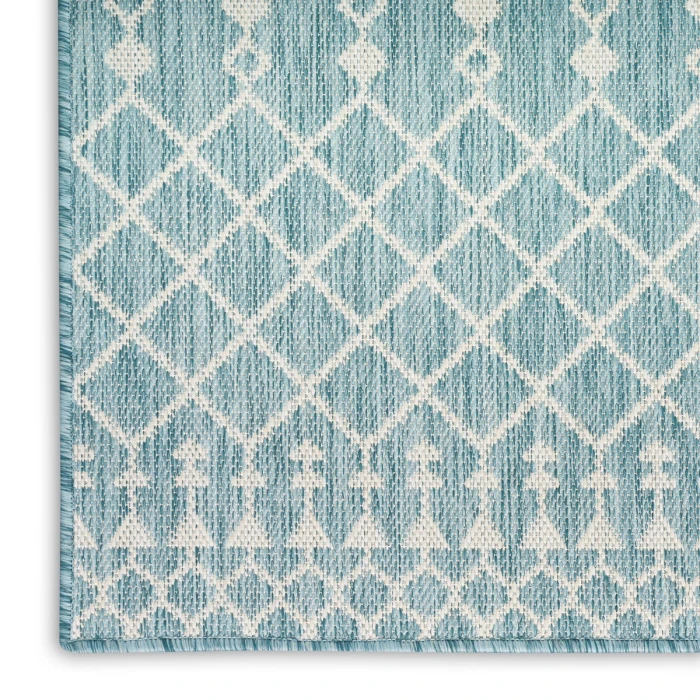 Nourison Positano Aqua POS02 5 ft. X 7 ft. Rect. Rug