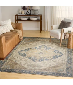 Nourison Home Vintage Washables VWS13 Blue Green 7 ft. 10 in. X 9 ft. 10 in. Area Rug