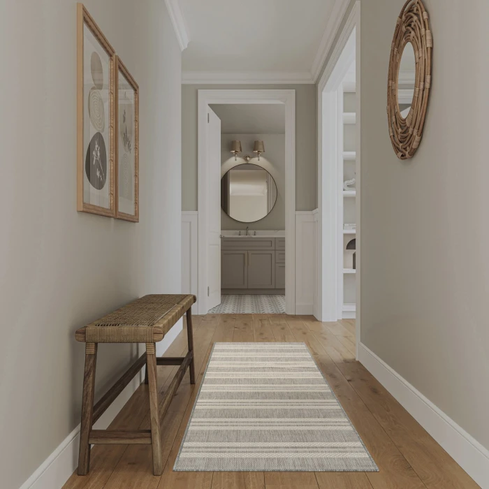 Nourison Home Horizon Indoor/Outdoor Grey HOZ05 2ft.2in. x 8ft. Rect. Rug