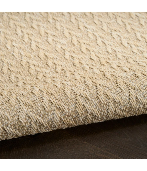 Nourison Tulum Cream TLM02 2 ft. 2 in. X 8 ft. Rect. Rug