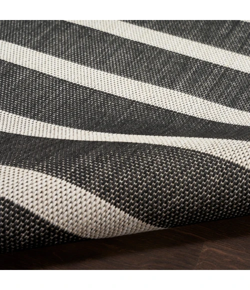 Nourison Positano Black Ivory POS03 6 ft. X 9 ft. Rect. Rug