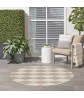 Nourison Positano Beige POS04 4ft. Round Rug