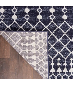 Nourison Palermo Navy/Grey PMR03 2ft. 2in. x 7ft. 6in. Rect. Rug