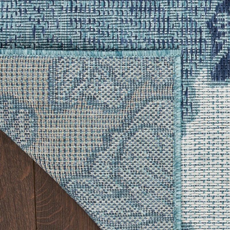 Nourison Garden Oasis Blue GOA04 2 ft. X 4 ft. Rect. Rug