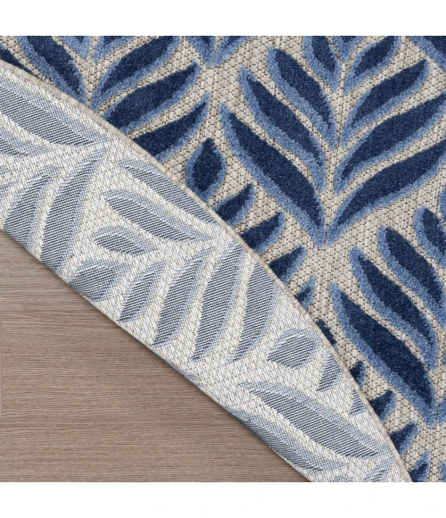 Nourison Aloha Blue ALH35 5 ft. 3 in. X Round Rug