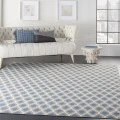 Nourison Home Grafix Blue GRF22 7ft.10in. x 9ft.10in. Rect. Rug
