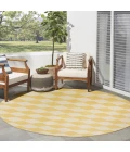 Nourison Positano Yellow POS04 6ft. Round Rug