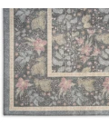 Nourison Home Botanical Washables Grey BOT03 4ft. x 6ft. Rect. Rug