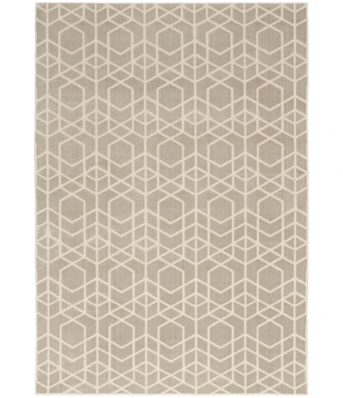 Nourison Washable Charm Silver Ivory WCH01 4 ft. X 6 ft. Rect. Rug