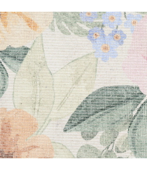 Nourison Home Botanical Washables Cream / Ivory BOT01 2ft. x 6ft. Rect. Rug