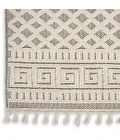 Nourison Paxton Ivory/Grey PAX05 5ft. 3in. x 7ft. 11in. Rect. Rug