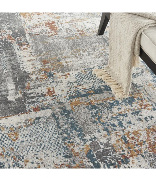 Nourison Home Tangra Grey TNR06 7ft.10in. x 9ft.10in. Rect. Rug