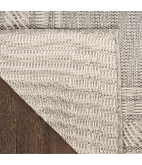 Nourison Horizon Indoor/Outdoor Grey HOZ03 2 ft. X 6 ft. Rect. Rug