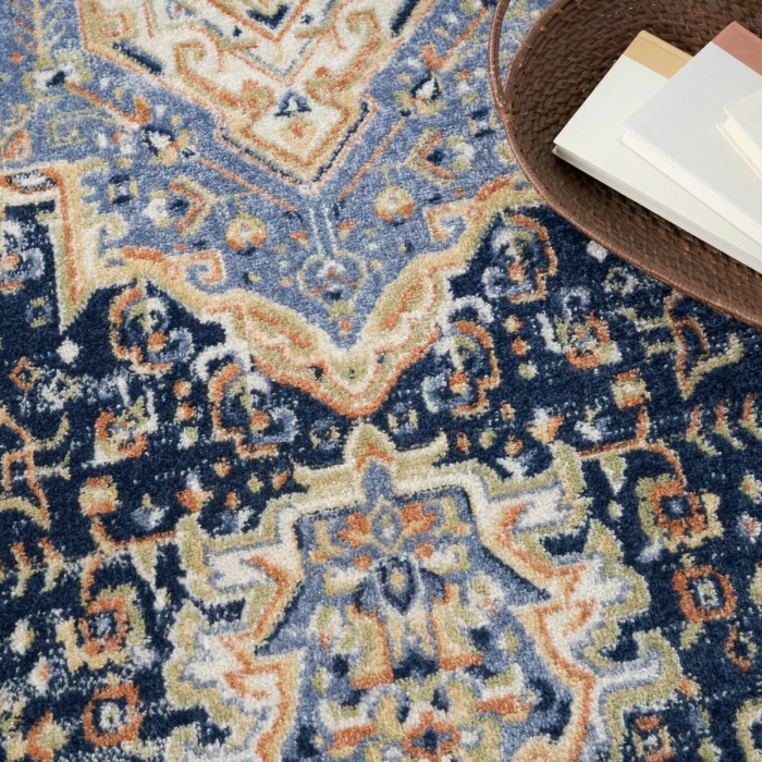 Nourison Nourison Essentials Persian Navy NRE07 6 ft. X Round Rug