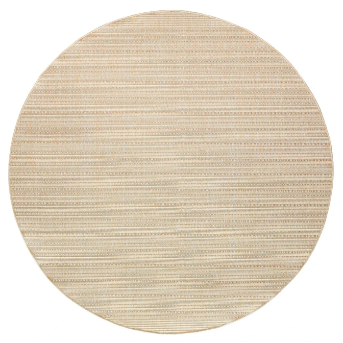 Nourison Tulum Cream TLM01 8 ft. X Round Rug