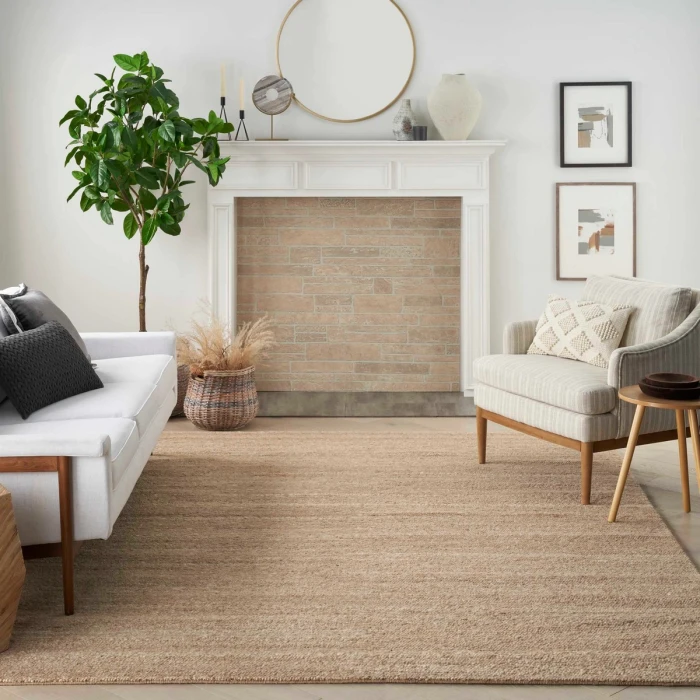 Nourison Alanna Beige ALN01 9 ft. X 12 ft. Rect. Rug