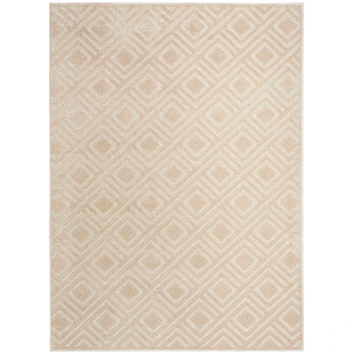Nourison Care Free Beige CAF03 5 ft. X 7 ft. Rect. Rug