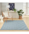 Nourison Care Free Blue CAF03 4 ft. X 6 ft. Rect. Rug