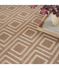 Nourison Care Free Brown CAF03 7 ft. X 9 ft. Rect. Rug