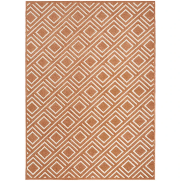 Nourison Care Free Copper CAF03 6 ft. Rect. Rug
