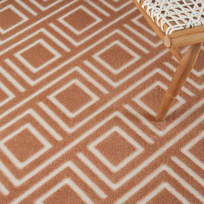 Nourison Care Free Copper CAF03 6 ft. Rect. Rug