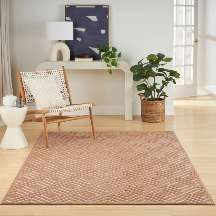 Nourison Care Free Copper CAF03 6 ft. Rect. Rug