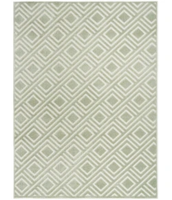 Nourison Home Care Free CAF03 Green 5 ft. 3 in. X 7 ft. Area Rug