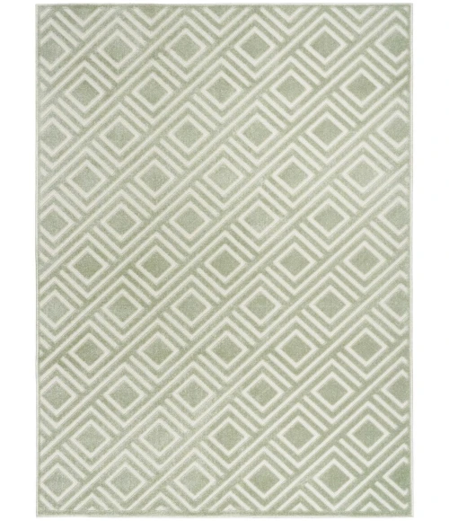 Nourison Care Free Green CAF03 8 ft. X 10 ft. Rect. Rug