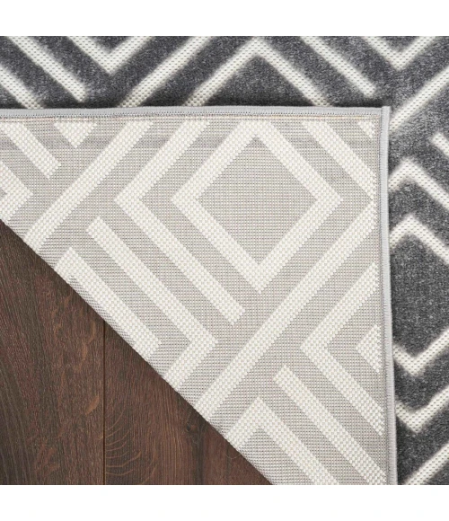 Nourison Care Free Grey CAF03 8 ft. X 10 ft. Rect. Rug