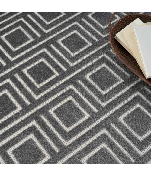 Nourison Care Free Grey CAF03 8 ft. X 10 ft. Rect. Rug