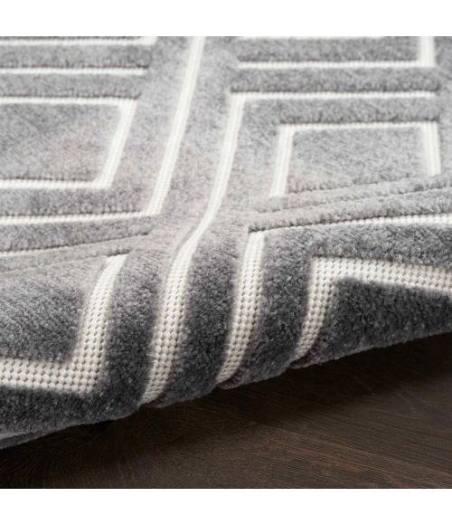 Nourison Care Free Grey CAF03 8 ft. X 10 ft. Rect. Rug