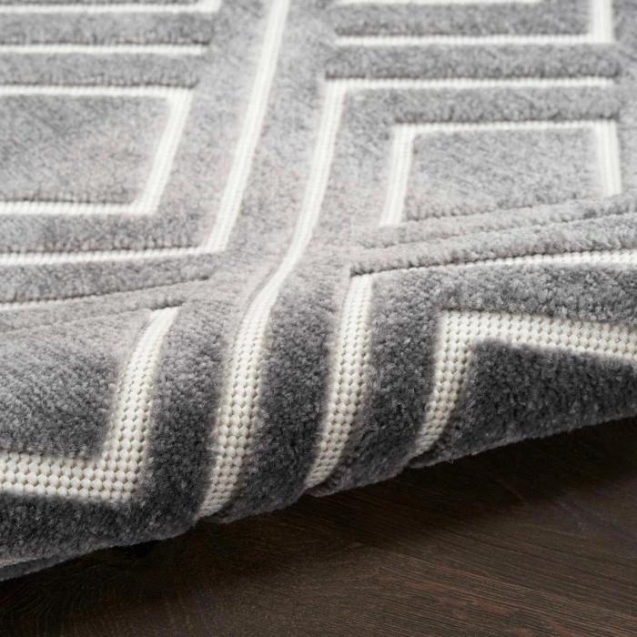 Nourison Care Free Grey CAF03 6 ft. Rect. Rug