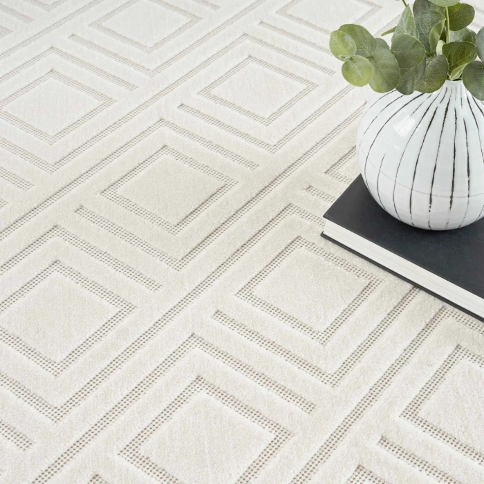 Nourison Care Free Ivory CAF03 5 ft. X 7 ft. Rect. Rug