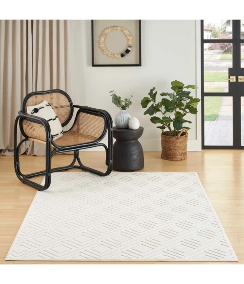 Nourison Care Free Ivory CAF03 8 ft. X 10 ft. Rect. Rug