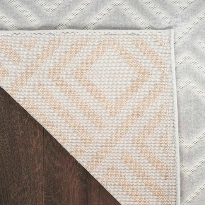 Nourison Care Free Light Grey CAF03 7 ft. X 9 ft. Rect. Rug