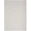 Nourison Home Care Free CAF03 Light Grey 5 ft. 3 in. X 7 ft. Area Rug