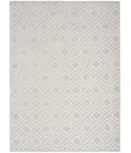 Nourison Care Free Light Grey CAF03 7 ft. X 9 ft. Rect. Rug