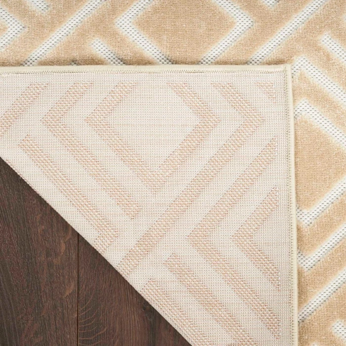 Nourison Care Free Taupe CAF03 7 ft. X 9 ft. Rect. Rug