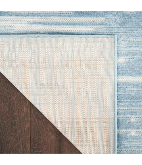 Nourison Care Free Blue CAF04 8 ft. X 10 ft. Rect. Rug