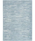 Nourison Care Free Blue CAF04 8 ft. X 10 ft. Rect. Rug