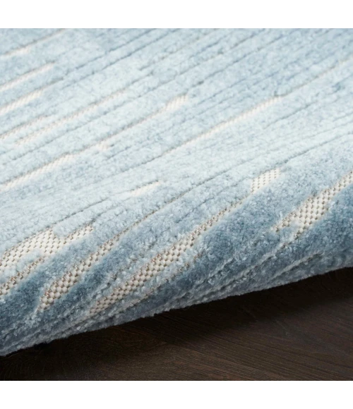 Nourison Care Free Blue CAF04 8 ft. X 10 ft. Rect. Rug