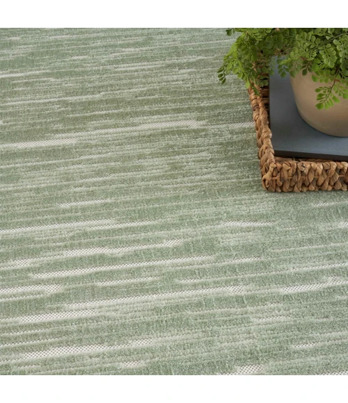 Nourison Care Free Green CAF04 5 ft. X 7 ft. Rect. Rug