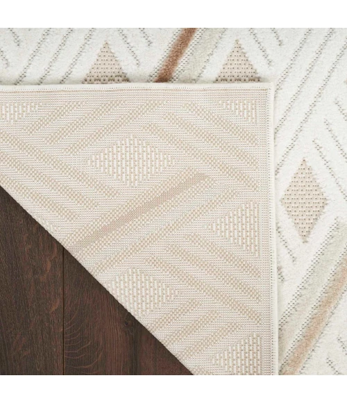 Nourison Care Free Ivory Beige CAF05 4 ft. X 6 ft. Rect. Rug