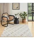 Nourison Care Free Ivory Beige CAF05 4 ft. X 6 ft. Rect. Rug