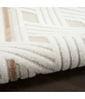 Nourison Care Free Ivory Beige CAF05 4 ft. X 6 ft. Rect. Rug