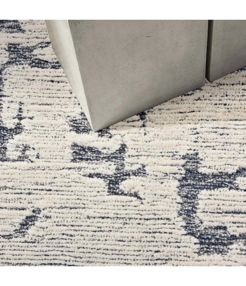 Calvin Klein CK009 Sculptural Blue SCL01 8 ft. X 10 ft. Rect. Rug