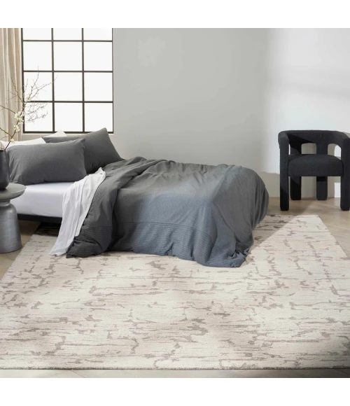 Calvin Klein CK009 Sculptural Grey SCL01 9 ft. X 12 ft. Rect. Rug